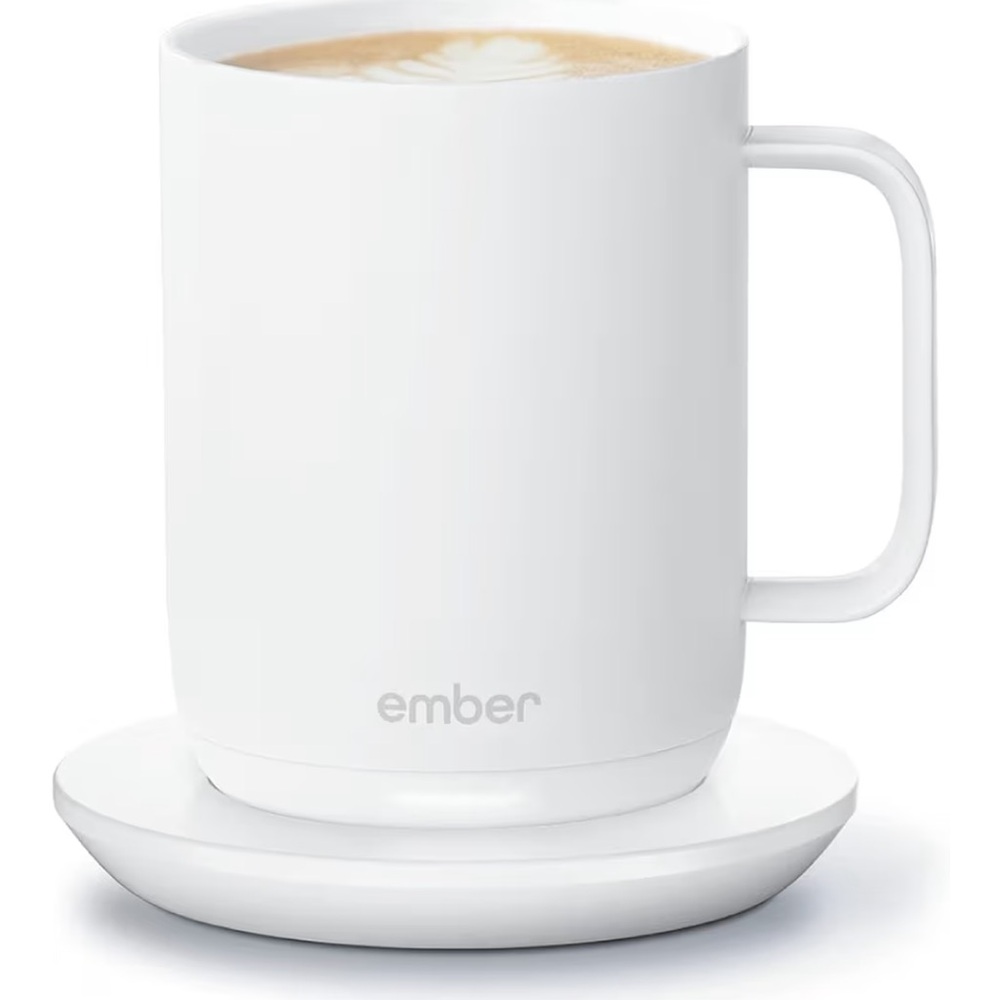 Ember White Smart Mug with Saucer